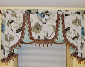 Elegant Window Valance | Window Treatment | Curtain