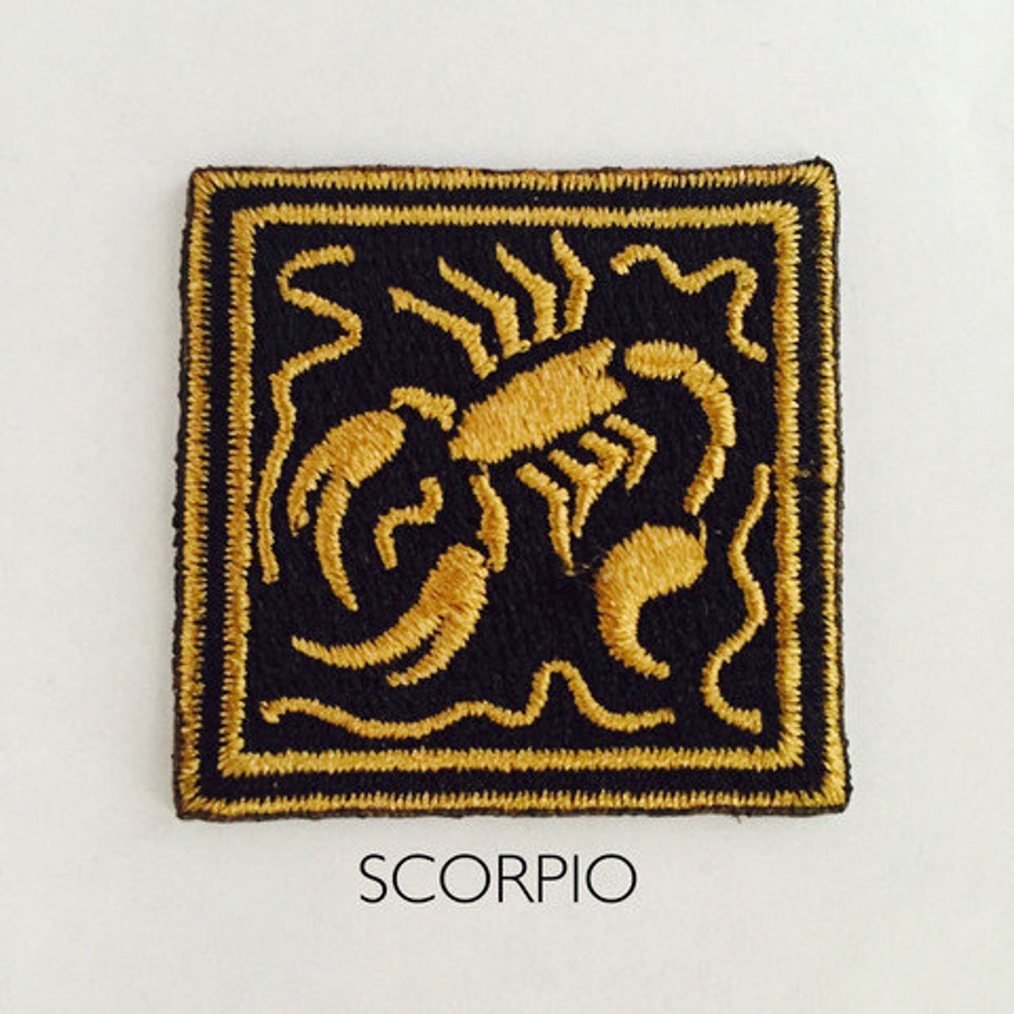 SCORPIO Embroidered Patch iron or Sew On Etsy