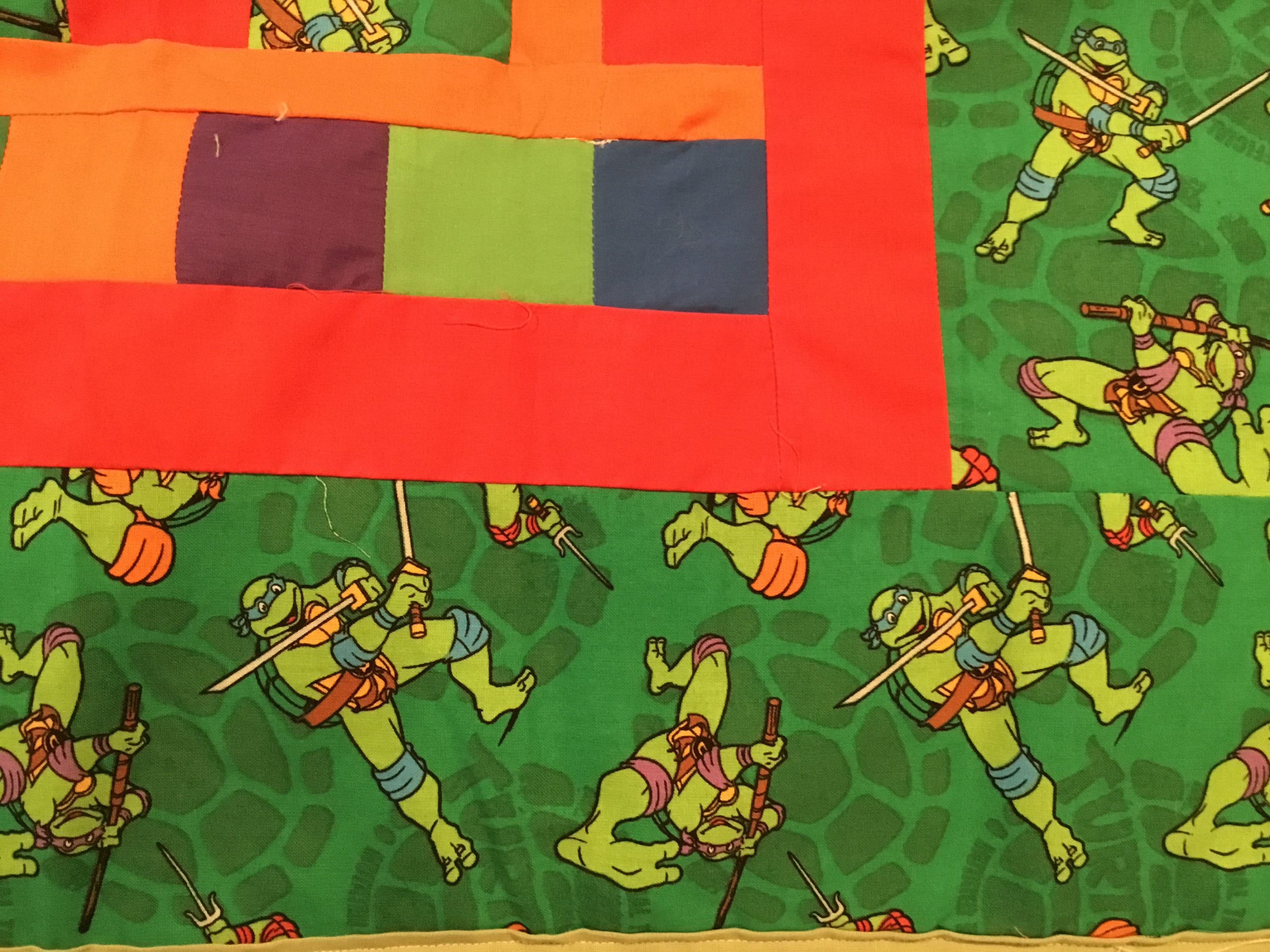 Ninja turtle kids throw blanket Etsy