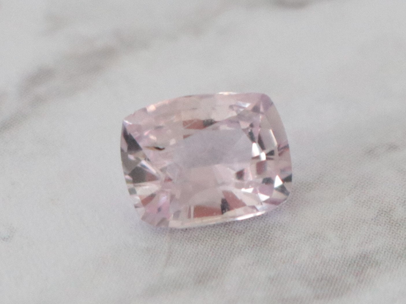 GIA Certified 1.83 Cts. Cushion Cut Light Pink Sapphire Etsy