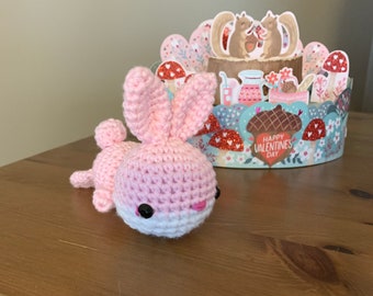 Crazy cute Easter bunny amigurumi stuffed bunny plushie