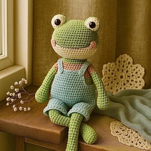 Fulton Froggy super cute amigurumi crochet stuffed frog