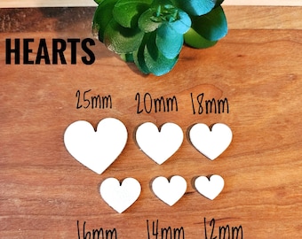 FIVE Heart Stamping blanks, heart blanks, aluminum hearts, Heart Blank, 1" heart, 3/4" heart, heart stamping blank, aluminum blanks, Qty 5