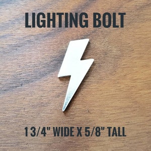 Lightning Bolt Stamping Blank,  lighting bolt stamping blank, bolt blank, lighting blank, lighting bolt, jewelry blanks, hand stamp, QTY 5,