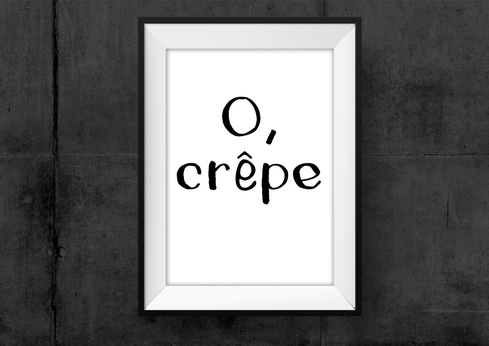O crêpe French Quote Funny Printable Art download Hilarious Etsy