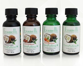 Oil Pulling On-the Go/ 4-1oz flavored variety pack