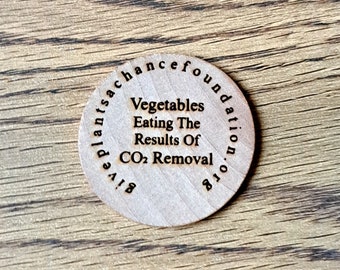 Vegetables Wooden Token