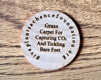 Grass Wooden Token