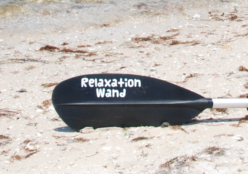 Relaxation Wand Oar decal Kayak paddle sticker Canoe oar decal SUP paddle sticker paddleboard decal boat sticker party gift image 1