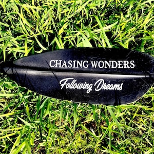 Chasing Wonders - Following Dreams - kayak sticker - kayak decal - kayak paddle decal - Sup decal sticker - canoe sticker decal - boat decal