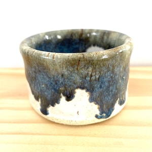 Tigela com esmalte gotejante // Tigela especial para doces // Tigela para servir acompanhamentos // Cerâmica e Grés // Tigela feita à mão // PRONTA PARA ENVIO