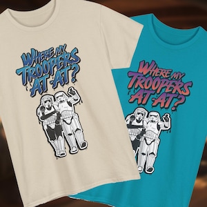 Dove sono i miei soldati AT-AT? Divertente maglietta con design da stormtrooper