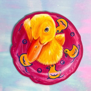 Duck Magnet | Duck Accessories | Thick Fridge Magnet | Car Magnet | Duck Lover | Duck Gift Ideas | Pool Duck with Floatie