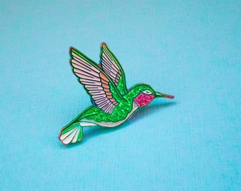 Hummingbird Pin | Hummingbird Gifts | Hummingbird Enamel Pin | Bird Lover Gift Ideas | Bird Accessories