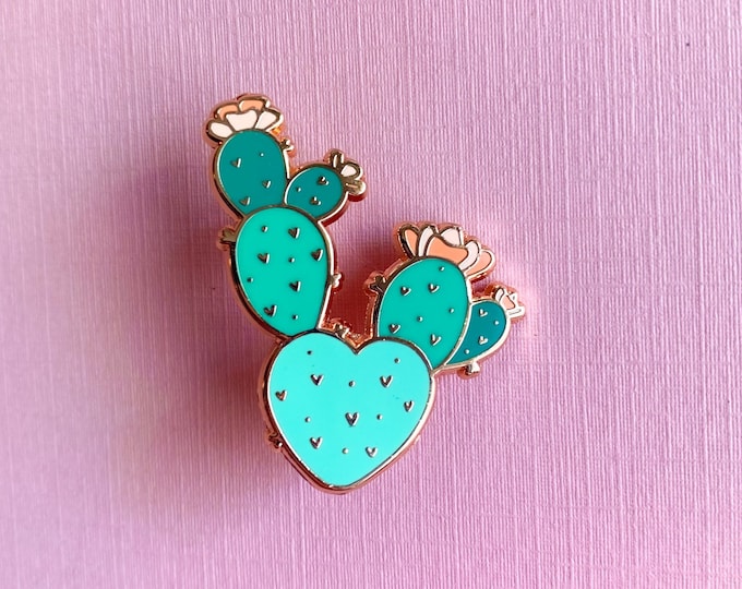 Cactus Pin | Prickly Pear Enamel Pin | Cactus Gift Ideas | Cactus Accessories | Cactus Lover Gifts | Succulent Pin