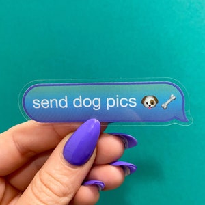 Transparent klistermärke för skicka hundbilder | Hundmamma-dekal | Presenter till hundälskare | Hundtillbehör | Hundvinylklistermärke | SMS-klistermärke