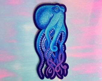 Octopus Magnet | Octopus Accessories | Car Magnet | Octopus Lover Gift | Thick Fridge Magnet | Octopus Gifts | Octogalaxy