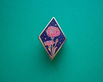 Nelken Pin | Blumen Zubehör | Nelken Emaille Pin | Blumen Pin | Boho Geschenke | Blumen-Geschenk-Ideen