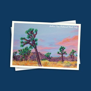 Joshua Tree Postcard 4x6 / Cartolina del Parco Nazionale di Joshua Tree / Cartolina della California del Sud / Idee regalo della California