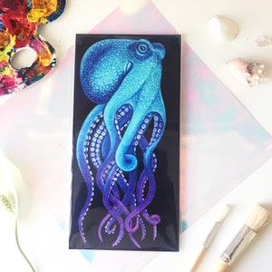 Octopus Print 6x12 | Colorful Octopus Art Print | Ocean Life | Sea Life Art|  Ocean Decor Art | Octogalaxy