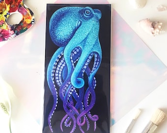 Octopus Print 6x12 | Colorful Octopus Art Print | Ocean Life | Sea Life Art|  Ocean Decor Art | Octogalaxy