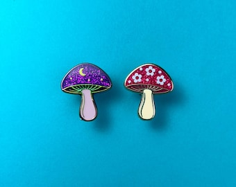 Spilla a forma di fungo / Idee regalo a forma di fungo / Accessori boho