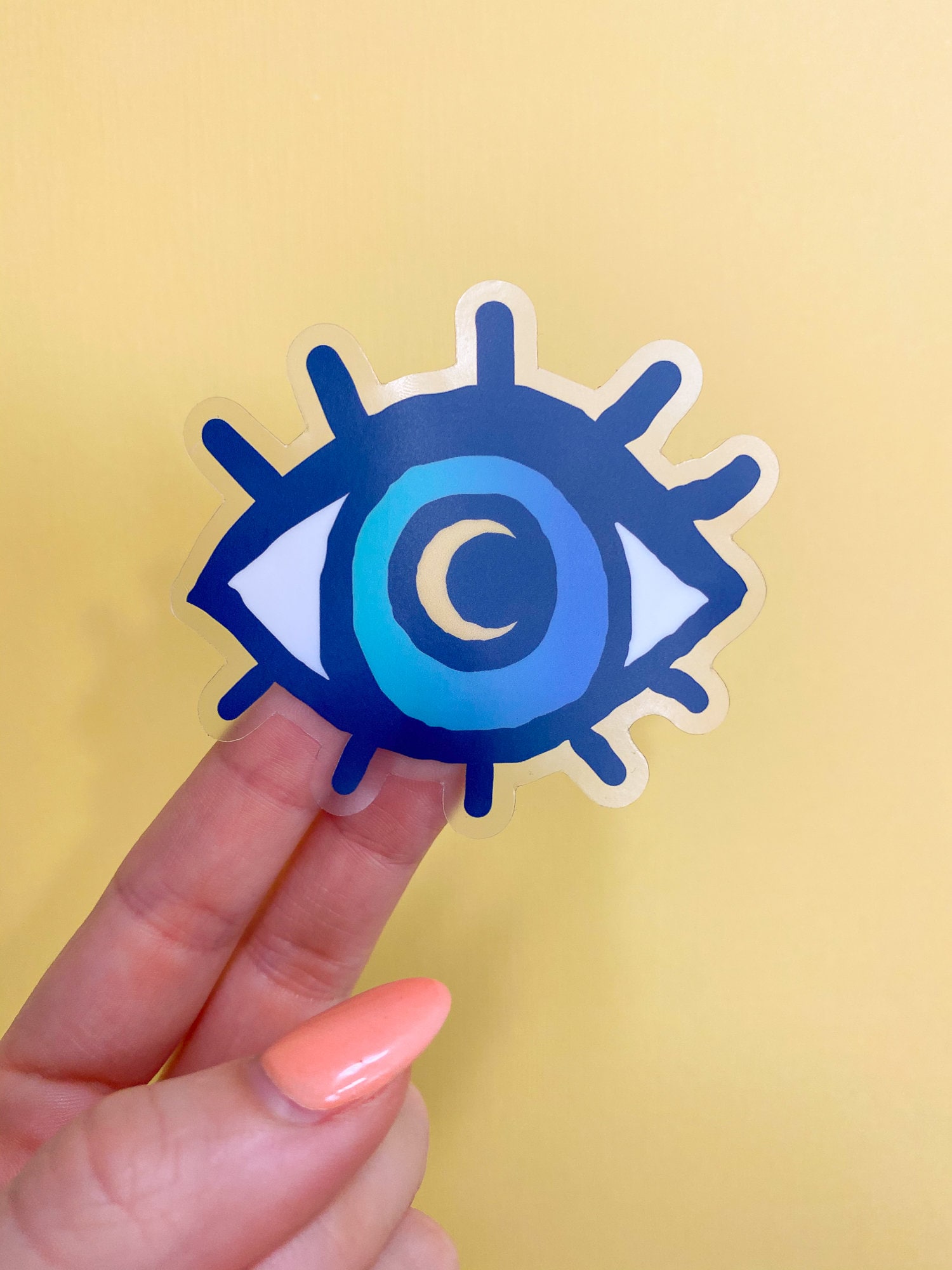 Eye Sticker Transparent Vinyl Eye Gift Ideas Third Eye Etsy UK
