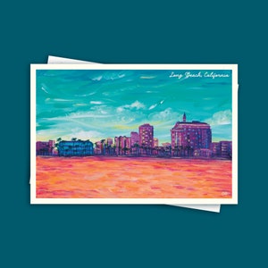 Long Beach California Postcard 4x6 / LBC Postcard / Southern California card / Long Beach Postcard / SoCal Gifts