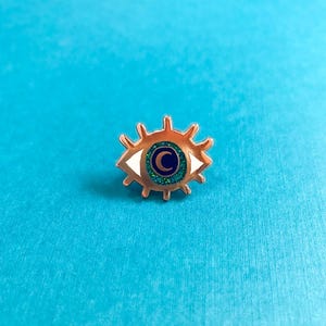 Pin w kształcie gałki ocznej | Pin z emalii na oczy | Pomysły na prezenty w kształcie gałki ocznej | Kolorowy pin z emalii na trzecie oko | Miłośnicy oczu | Akcesoria do oczu