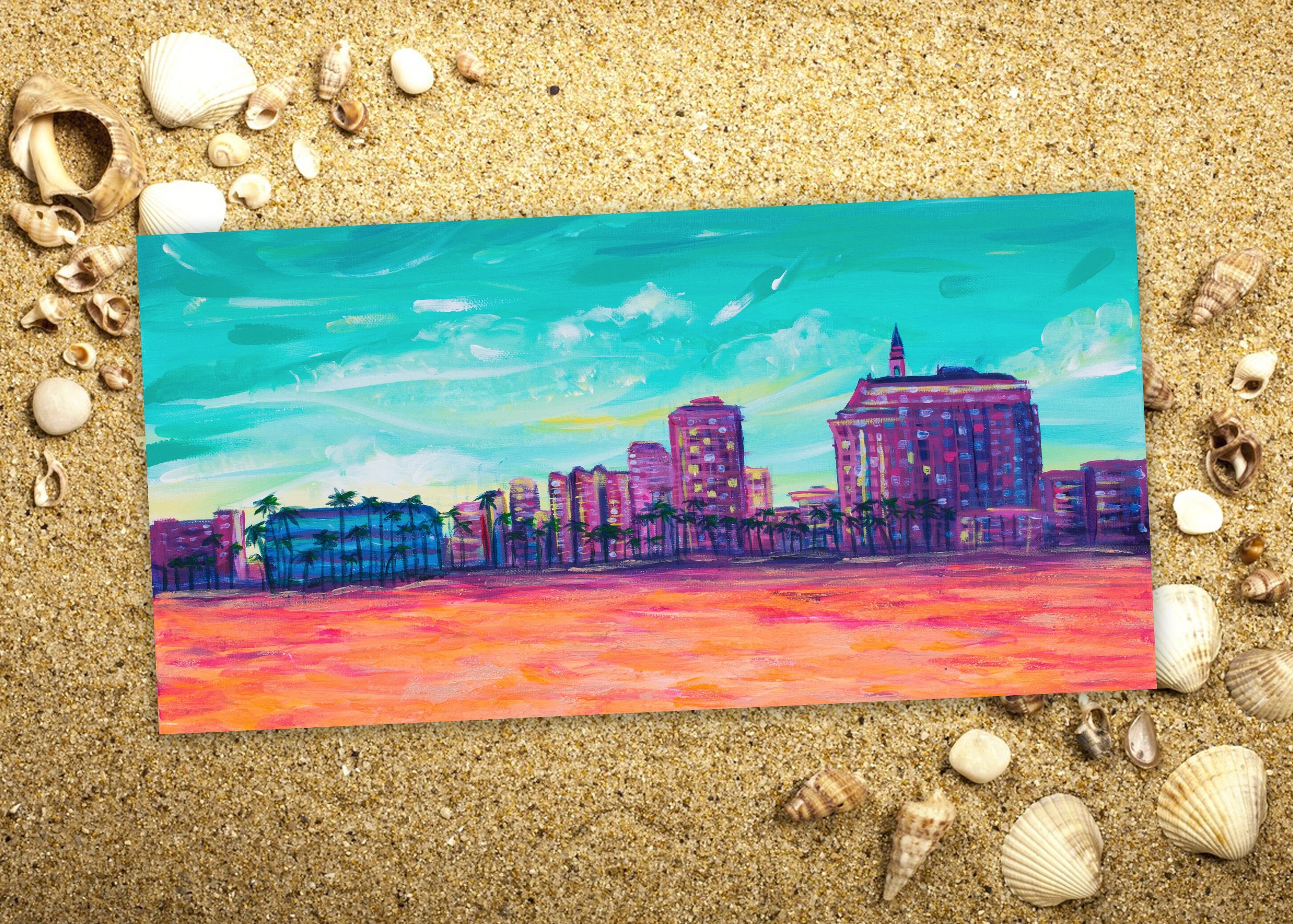 Love Long Beach Art Print Long Beach California LBC Wall Etsy