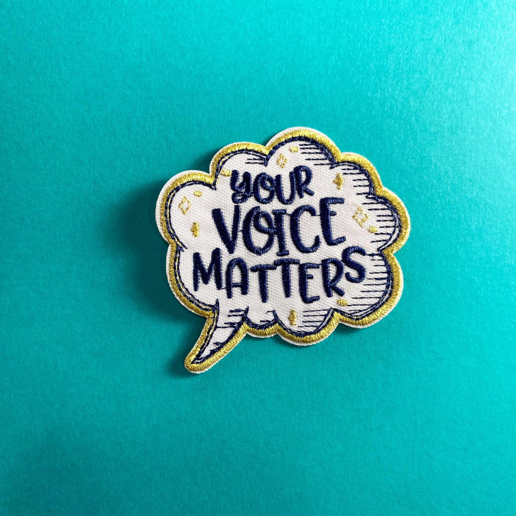 Your Voice Matters Embroidered Patch | Equality Patch | Unity ...