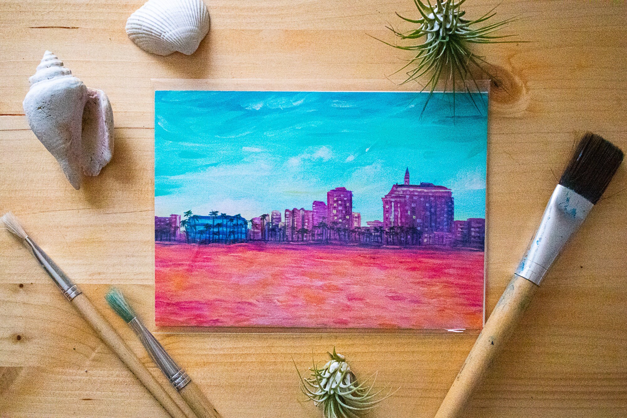 Love Long Beach Art Print Long Beach California LBC Wall Etsy