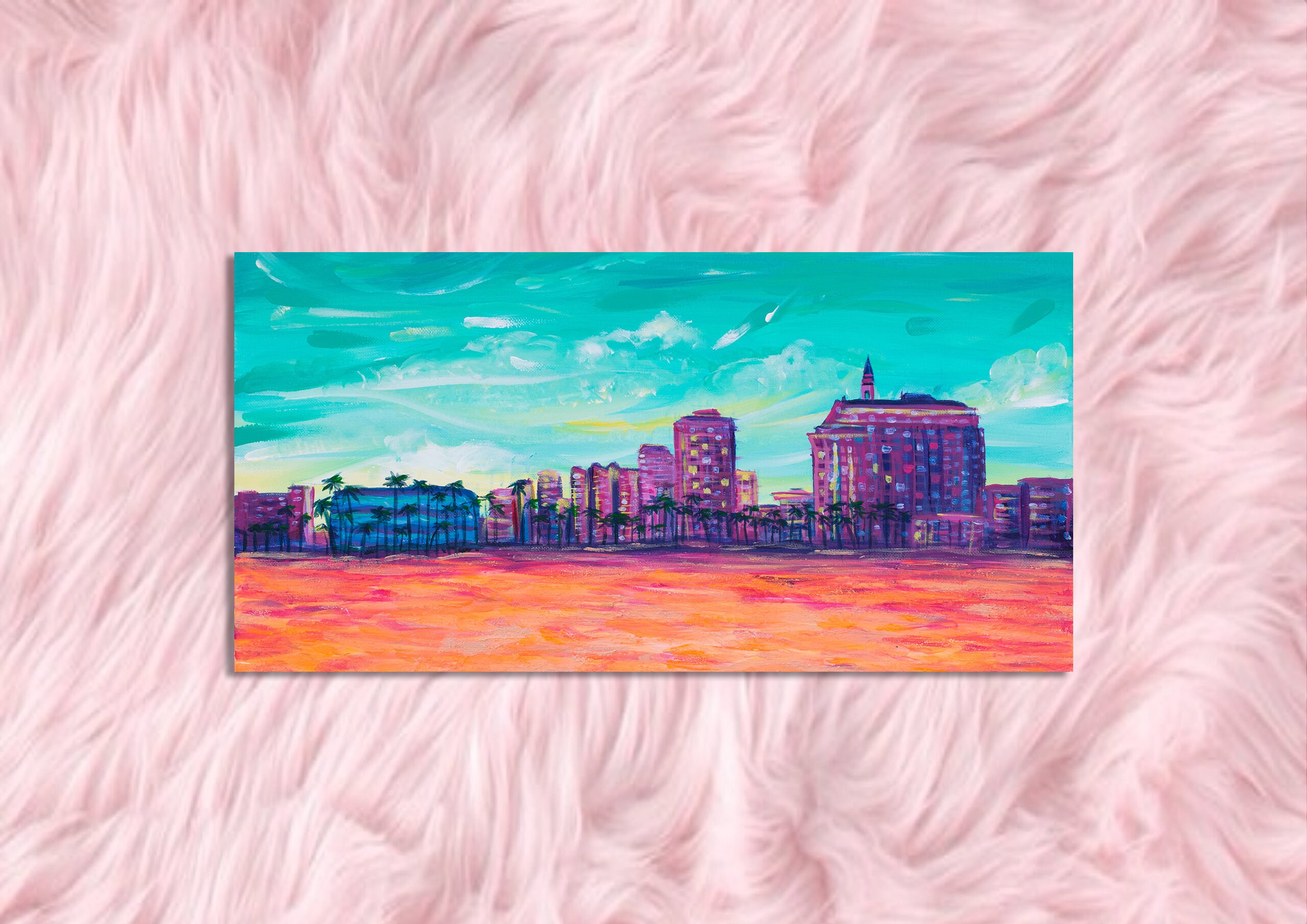 Love Long Beach Art Print Long Beach California LBC Wall Etsy