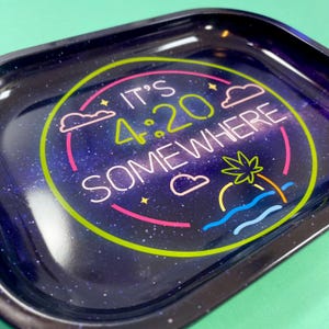 420 Rullbricka | Stoner-presenter | Röktillbehör | 420 Premium Metall Liten Minibricka 5x7 | Röktillbehör | Det är 420 Någonstans bild 2