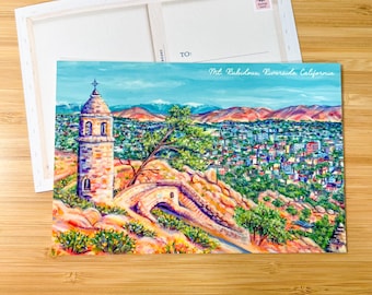 Mt. Rubidoux Riverside California Postcard 4x6 | Inland Empire Postcard | Southern California Postcard | California Gift Ideas
