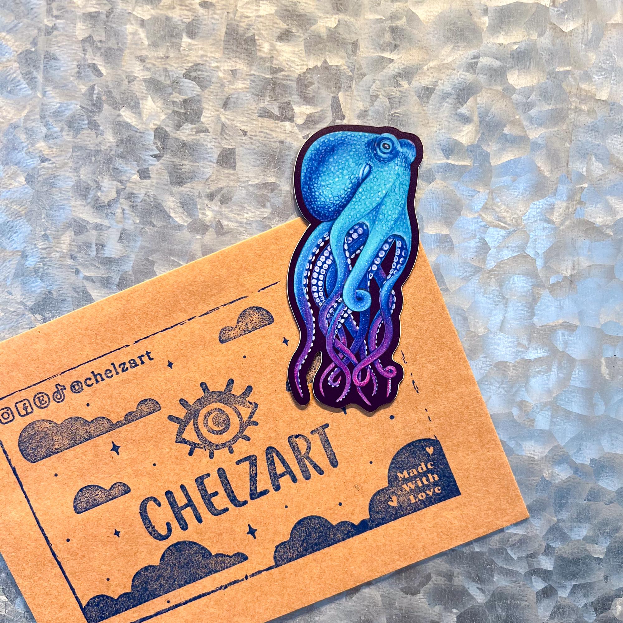 Octopus Magnet | Octopus Accessories | Car Magnet | Octopus Lover Gift ...
