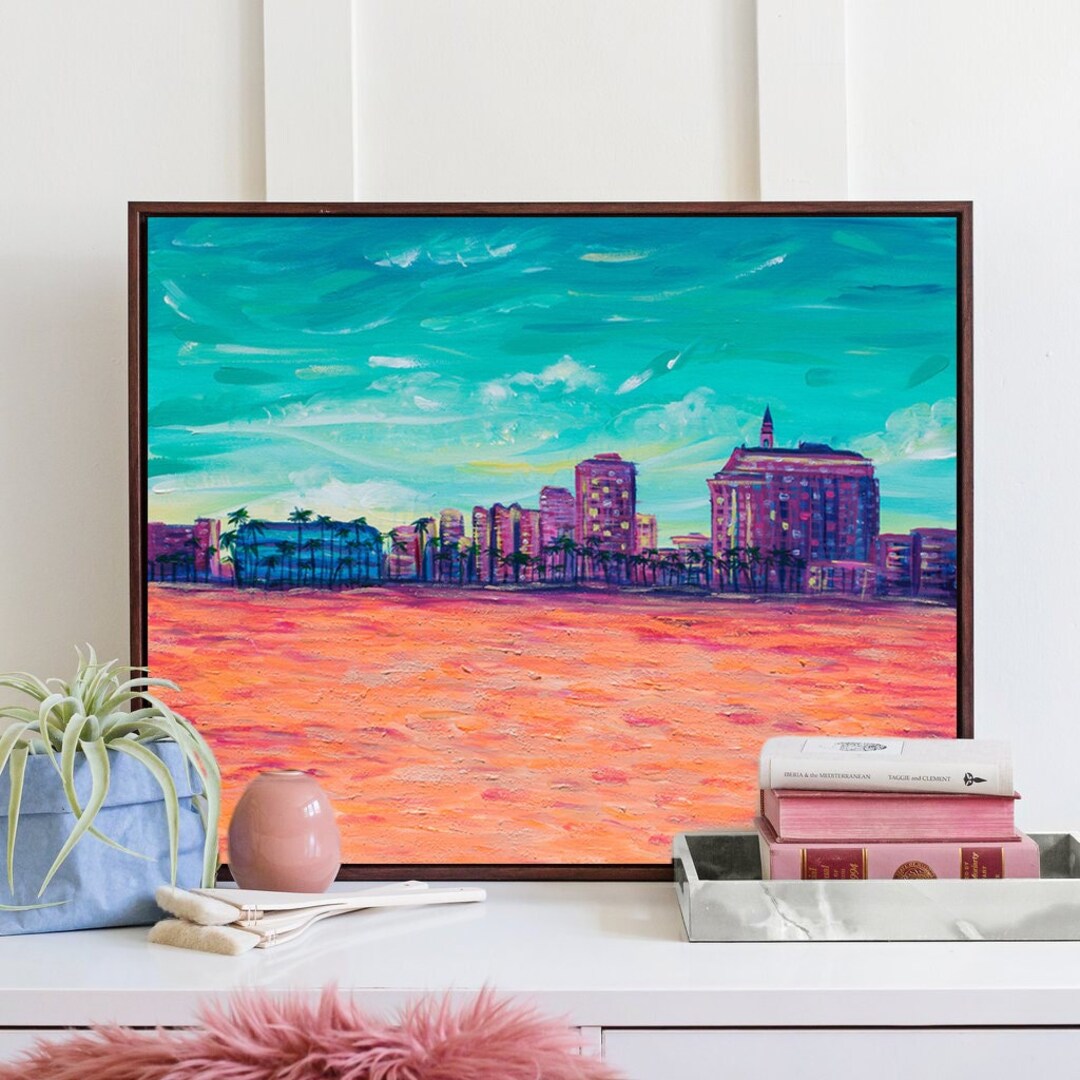 Love Long Beach Art Print Long Beach California LBC Wall Etsy