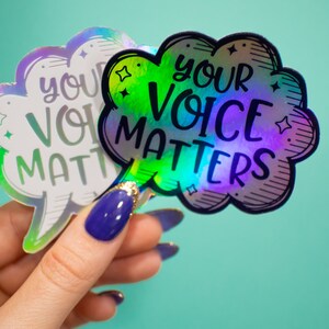 Your Voice Matters Sticker | Unity Sticker | Equality Sticker ...