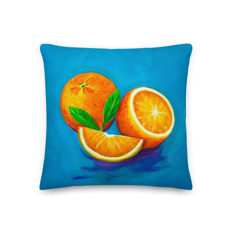 Oranges Pillow Premium Fruit Lover Gift Ideas Oranges Home Decor