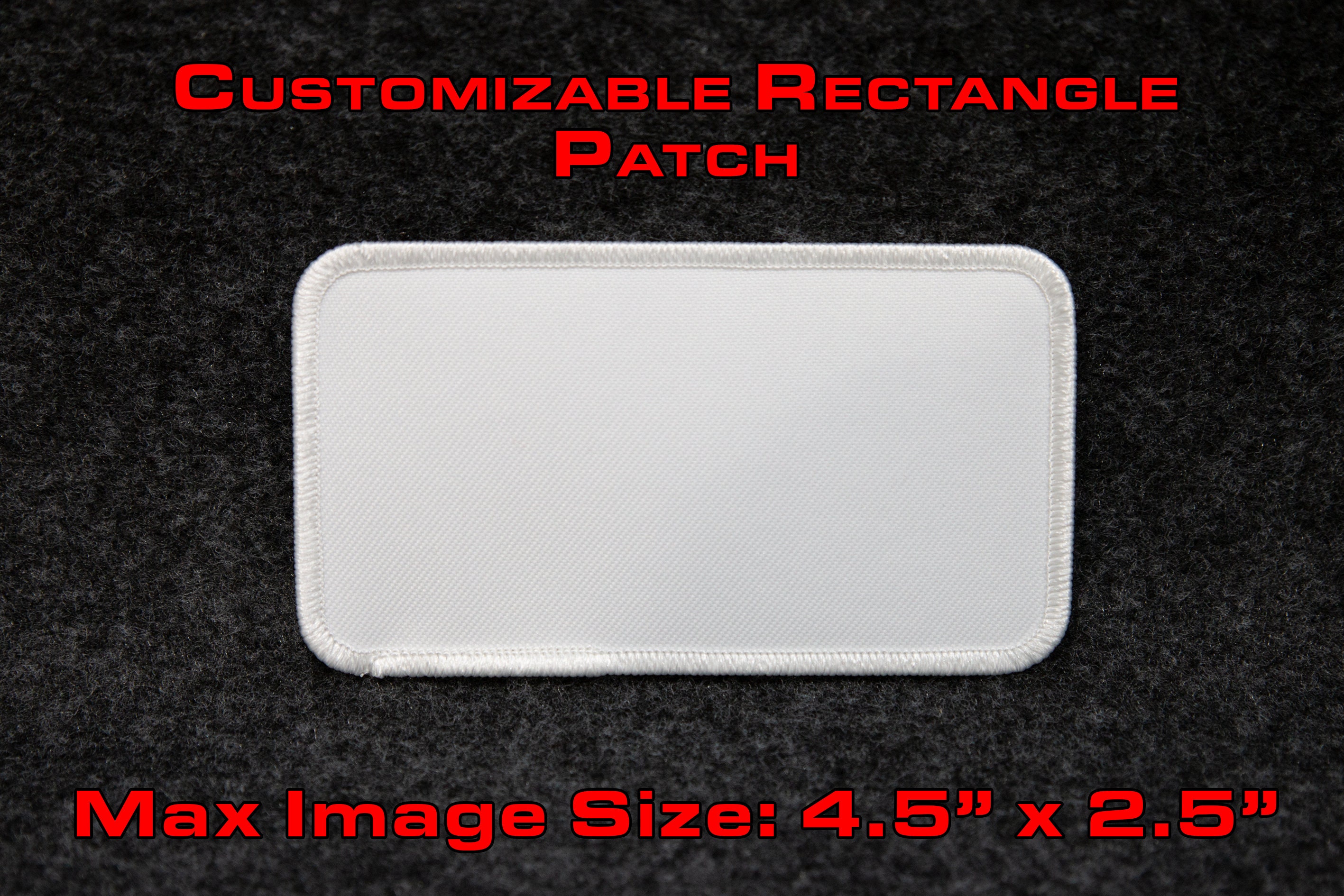 Custom Rectangular Heat Seal Patches for schools gyms Etsy