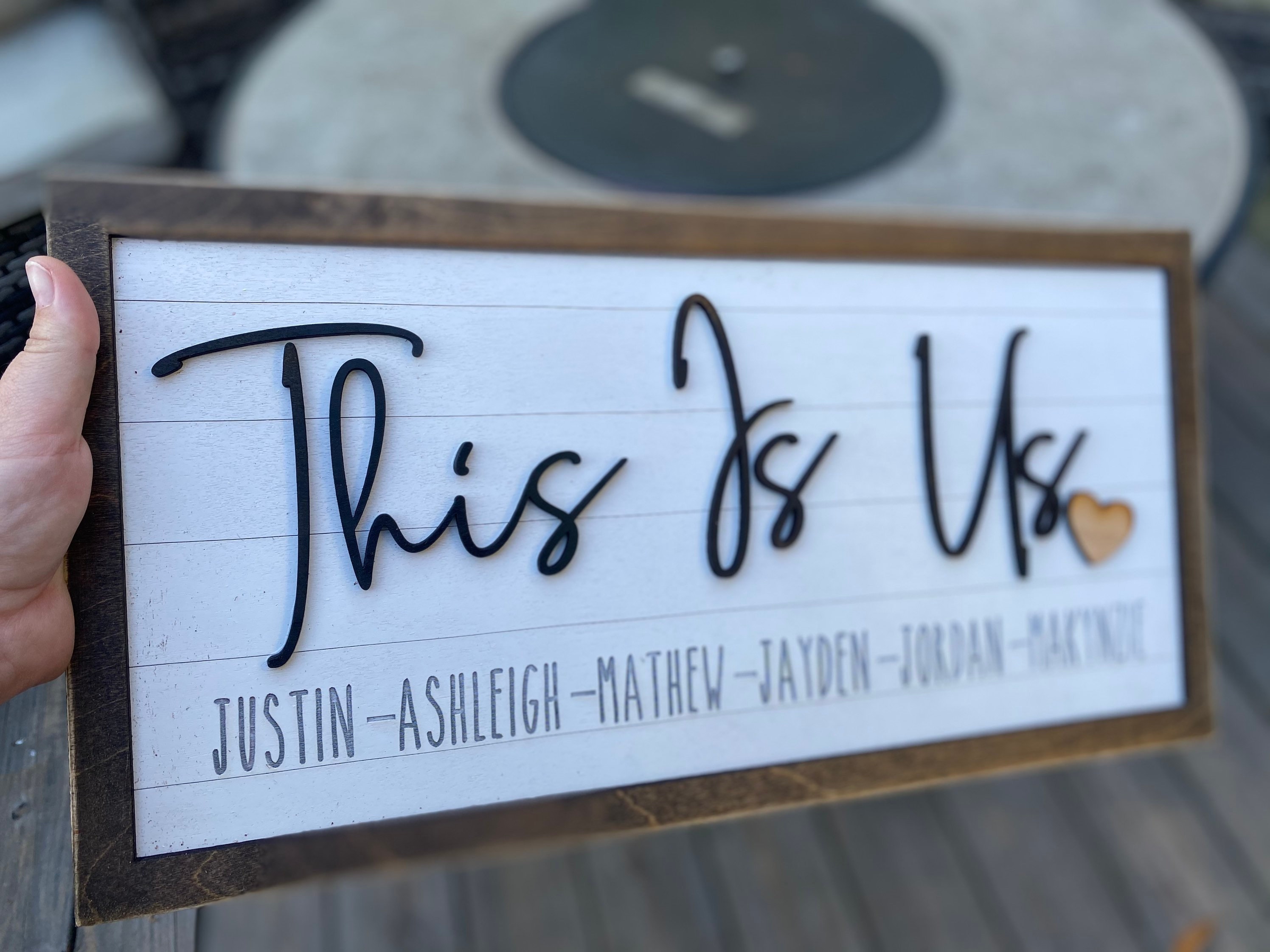 This is Us Wood Sign-our Life Our Story Our Home-wood Family Sign ...