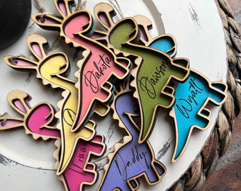 Easter Basket Tags, Personalized Easter Basket Kids Name Tag, Wooden Easter Decoration, Easter Name Gift Tags, Easter Place Cards