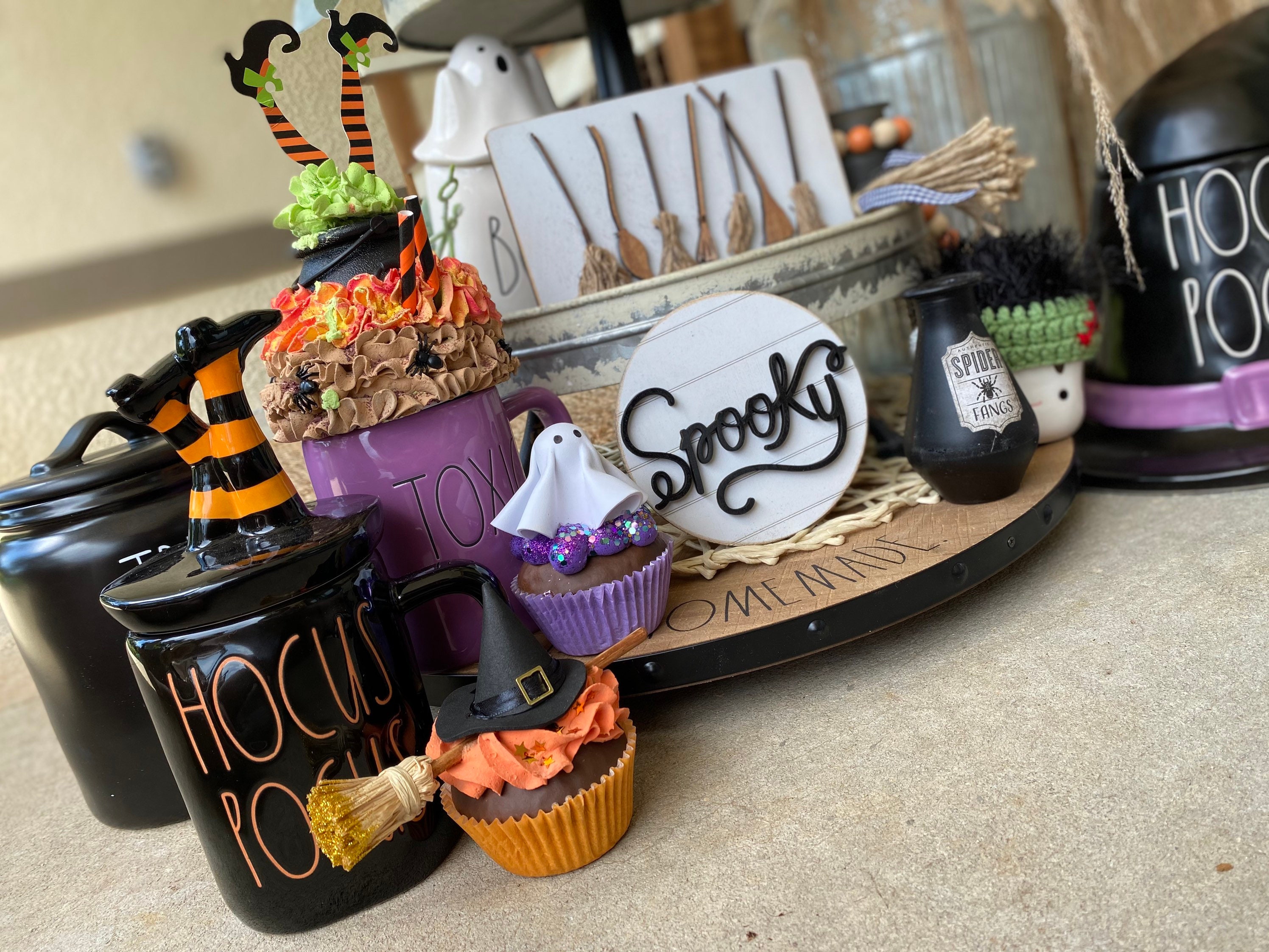 Hocus Pocus Tiered Tray Set | Halloween Tiered Tray Farmhouse Tray - Etsy