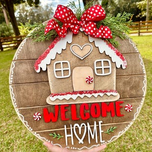 Christmas door hanger, 3D sign, laser cut wood, door hanger, funny door hanger, gift. door hanger wreath / welcome home