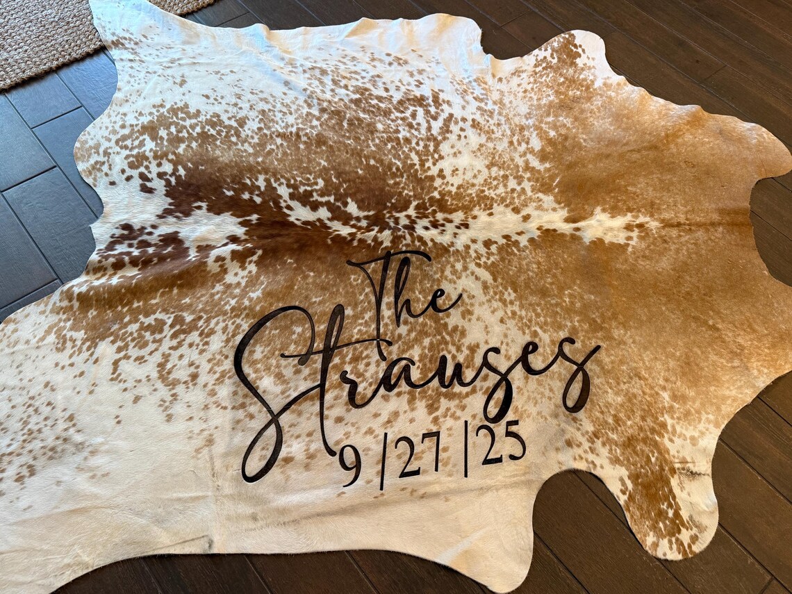 Engraved Rugs Engraved Cowhide Rug - Etsy