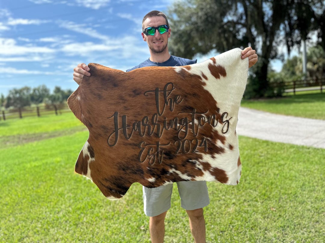 Engraved Rugs Engraved Cowhide Rug - Etsy