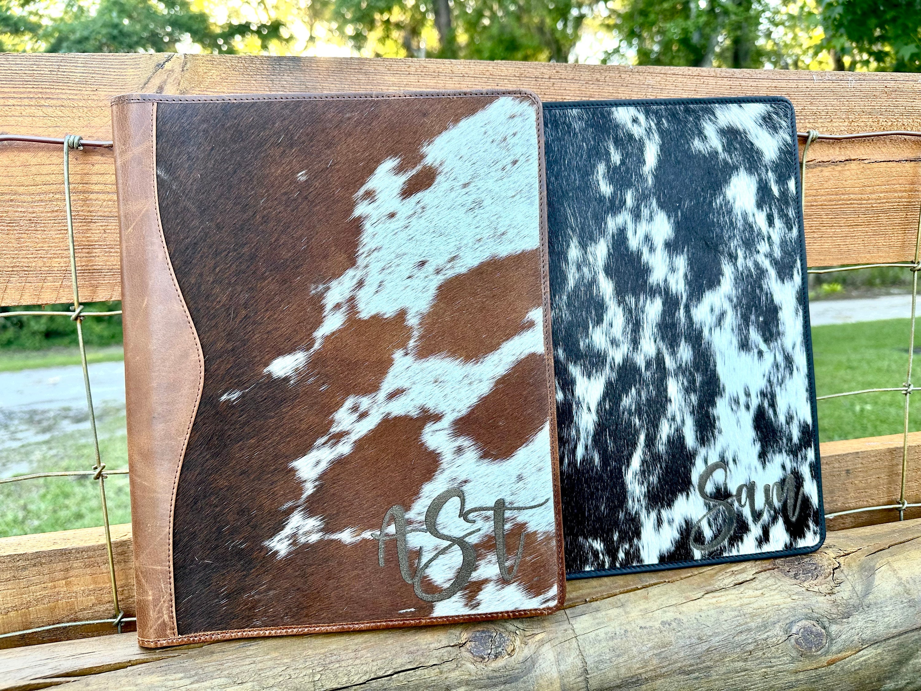 SALE Cowhide Planner or Notebook - Etsy Real Cowhide 2023 Planner main image 0
