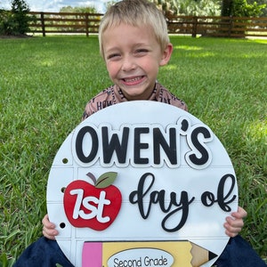 First Day of School Photo Prop, School Photos, Interchangeable School Milestones, Back to School Sign Kit, School Milestones