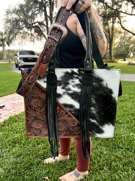 Western top laptop bag