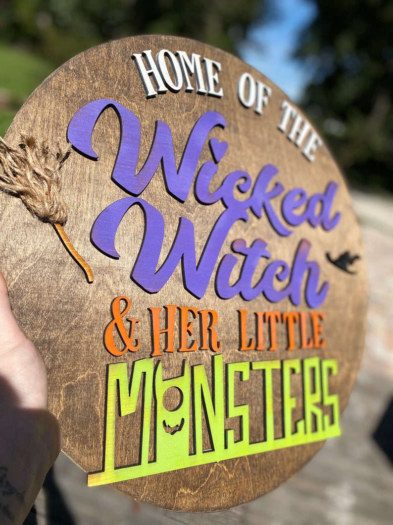 Hocus Pocus Door Hanger,18" Halloween Door Hanger, Front Door Welcome ...